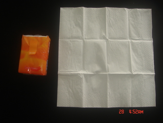China Papel de bolsillo de blanqueamiento para mujeres, 4 capas Mini pañuelo de bolsillo proveedor