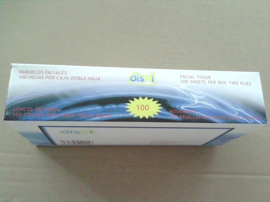 Mesa de comedor de grado alimenticio Caja Papel de tejido facial 2 pli 100 hojas 18*20cm 14gsm proveedor