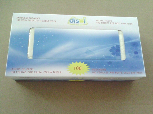 Mesa de comedor de grado alimenticio Caja Papel de tejido facial 2 pli 100 hojas 18*20cm 14gsm proveedor
