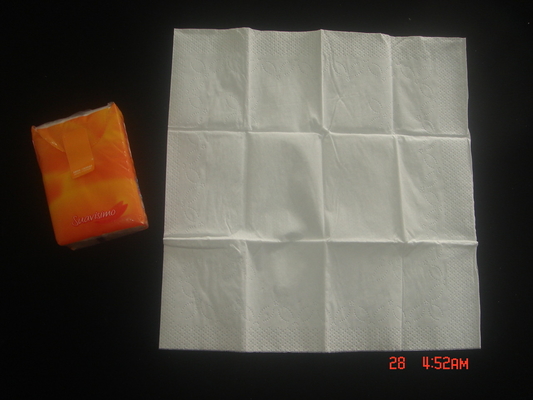 Papel de bolsillo de blanqueamiento para mujeres, 4 capas Mini pañuelo de bolsillo proveedor